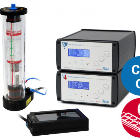 ibidi stage top incubator slidedish co2o2 silver line 1